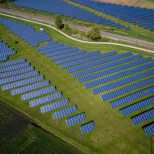 Field of solar panels