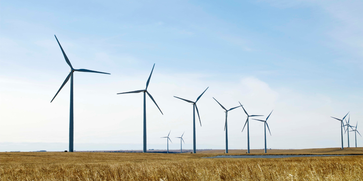 Wind farm in the USA