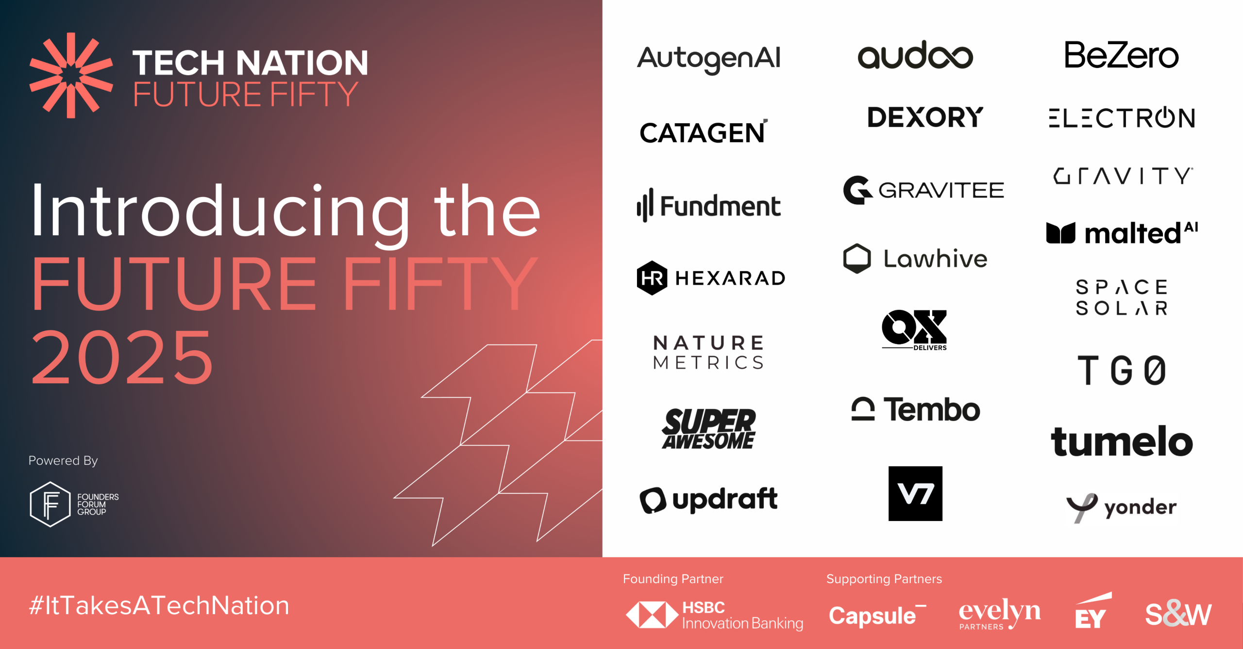 A list of the Future Fifty companies
